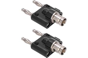 UPALDHOU High Connectivity ABS Insulated BNC Banana Plug Connector for Game Consoles Tape Recorders 2PCS