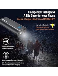 Cargador de batería portátil Jackery Bar para iPhone 5, 6, 6 plus, iPad Mini, iPad Air, Samsung Galaxy S5, S6 y otros dispositivos smart (6,000 mAh), Negro