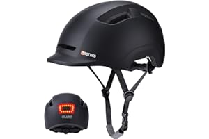GROTTICO Adult Bike Helmet with Light - Dual Certified for Bicycle Scooter Skateboard Road Cycling Skating Helmet