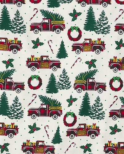 THE CHILDREN’S PLACE BABY GIRLS FAMILY MATCHING CHRISTMAS HOLIDAY SETS, SNUG FIT 100% COTTON, ADULT, BIG KID, TODDLER, PAJAMA SET, XMASS TRUCK, 8 US