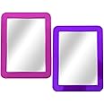 Magnetic Mirror - 2-Pack Locker Mirror Boxgear - 5" x 7"- for School Locker, Bathroom, Household Refrigerator, Locker Accesso