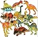 OliaDesign Assorted Dinosaur Figure (12 Piece), Large/5-7