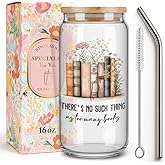 Wlidflower Book Lover Gifts for Women,Friend,Sister,Reader,Librarian,Bookish Gifts for Book Club,Books Mug Gift for Birthday,Christmas,Thanksgiving,There is no Such Thing as too Many Book-119