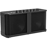 JUSTPRO Mini Guitar Combo Amplifier, 5W Portable Electric Guitar Amp Rechargeable, Wireless Guitar Practice Amp with 7 Types Effects, Supports Headphone, AUX, REC and Gain Tone Volume Control