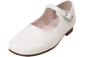 NINA Girls' Bonnett Mary Jane - Elegant Leather Dress Shoes, Comfortable, Stylish, Perfect for Parties & Weddings