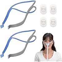 3 Groups Replacement Headgear For The ResMed Airfit P10 Nasal Pillow CPAP Mask, Blue And Gray Color In Single Wrapped/Sealed Safe Package - Foto 7