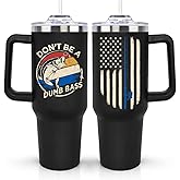 LHSCVUFASC Fishing Gifts for Men, Christmas Gifts for Him Fisherman, Fishing Fathers Day Gift for Dad Husband, 40Oz Stainless Steel Fish Tumbler - Birthday Gift for Fisherman