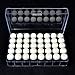 GooMart 40 Pack of Craft Finger Sponge Daubers with Storage Case for Card Making Painting Drawing Chalk