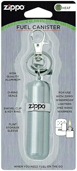Zippo Fuel Canister Key Fob Aluminium Refillable Screw Cap view 6
