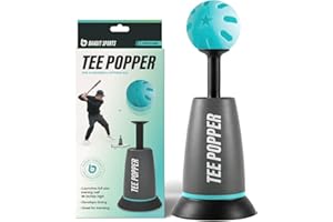 Bandit Sports Tee Popper, Durable Nylon Strength, Batting Tee for Perfect Swings, Baseball Training for Hitting Without a Pit