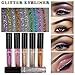 Creazy 6 Pcs Metallic Shiny Smoky Eyes Eyeshadow Waterproof Glitter Liquid Eyeliner (A)