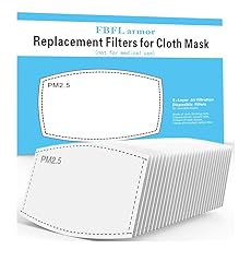 100pcs PM2.5 Activated Carbon Filter for Cloth Mask