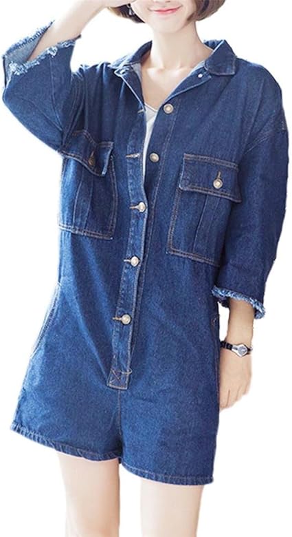 loose denim jumpsuit