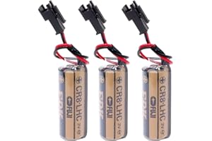 zoyfayl 3 Pcs Lithium Battery Replaces Fuji FDK CR8.LHC 17430, Toto CR8-LHC TH559EDV410R, TOTO THP3053 Back Up Batteries for Eco EFVS, Toto Flush Valves and Faucets (3 Pack)