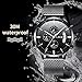 Watch Men Casual Stylish Stainless Steel Watch with Milanese Mesh Band, Waterproof Black Multifunctional Watch for Men …