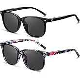 HAOLOTA Polarized Sunglasses for Women, Classic Round Sun Glasses for Driving Fishing lightweight UV400 Protection