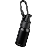 orbitkey Clip-On Refillable Bottle 50ml - Black | 50ml Refillable Bottle | Clip-On Carry Design | Leak-Resistant Cap | Ideal for Sanitizer or Liquids