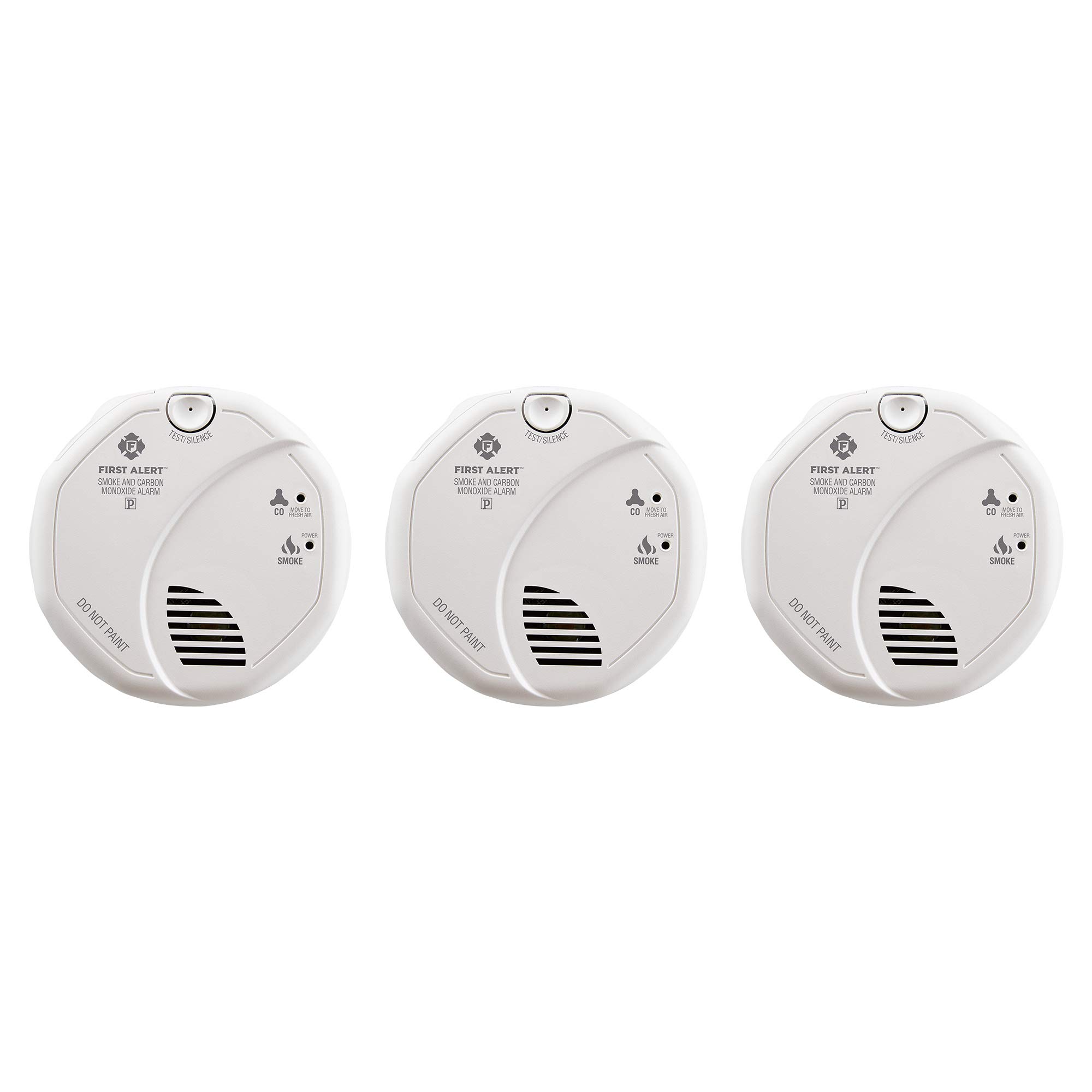 Photo 1 of FIRST ALERT BRK SC7010B-3 Hardwired Smoke and Carbon Monoxide (CO) Detector with Battery Backup, 3-Pack