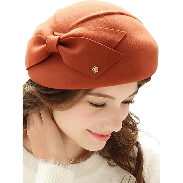 Wool Felt Vintage Fascinator Winter Women Elegant Pillbox  display picture 1