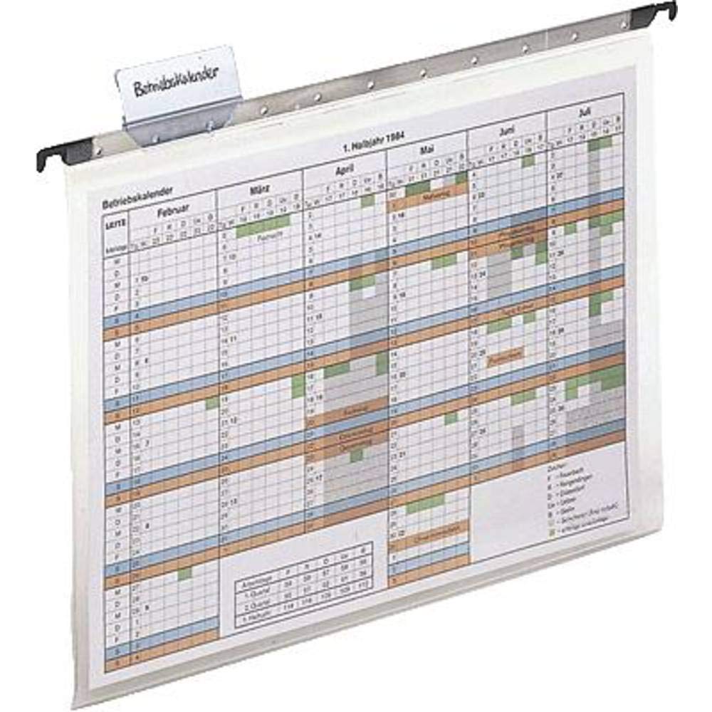 Leitz Alpha 1929-00-00 Transparent Suspension Files A4 Clear