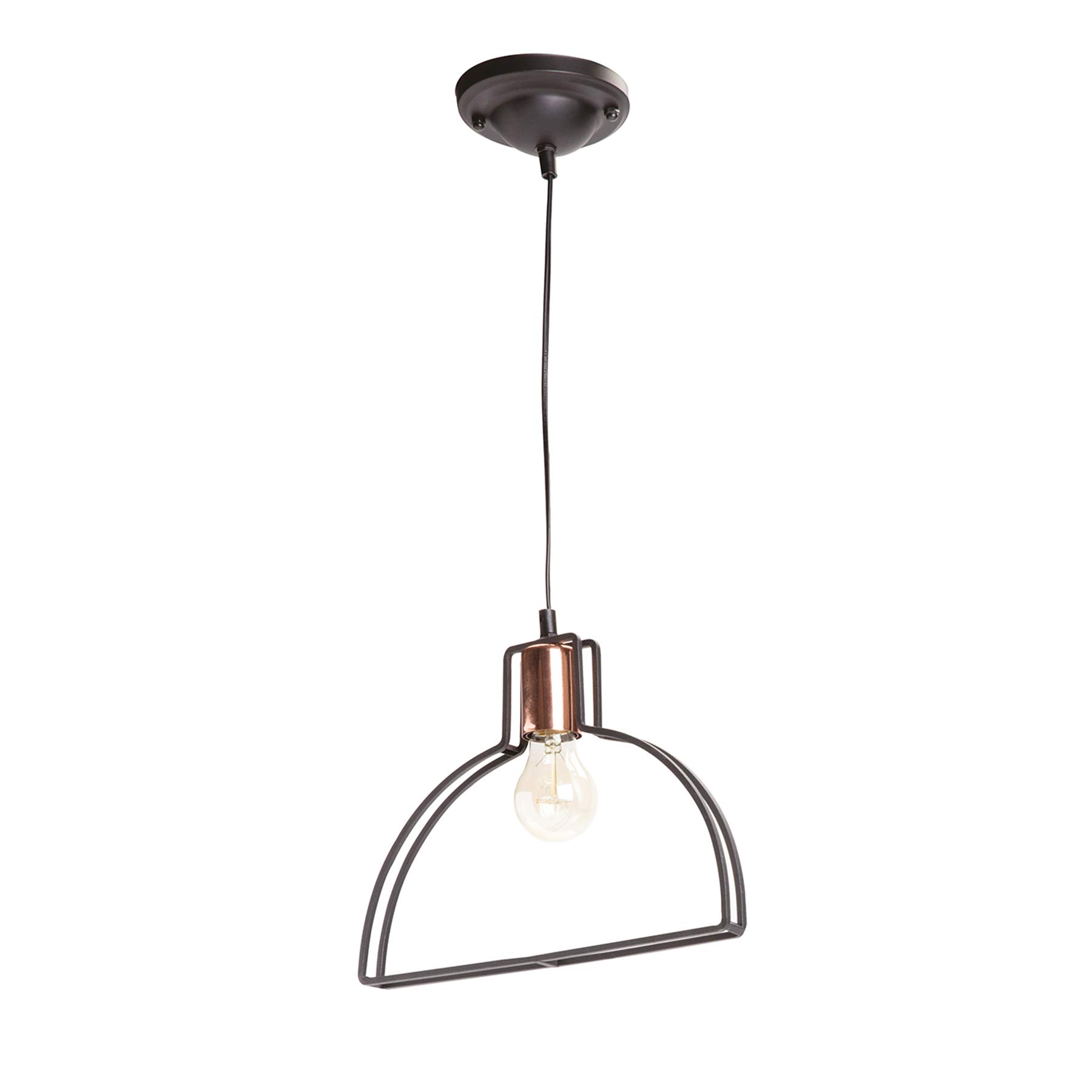Lussiol 250436 Indoor Ceiling Light, Metal, Black