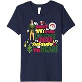 Kids Elf Buddy Christmas Cheer Singing Text Poster Premium T-Shirt