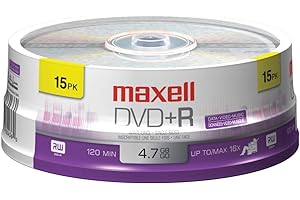 Maxell 15-Pack DVD+R SPN 16X Write Once DVD+R Spindle 639008