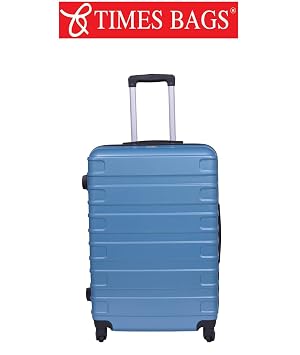 Times Bags 18 Turquoise ABS Stylish & Hard 4 Wheel Trolley Bag Cabin Luggage 7TB4W (18 Inches)