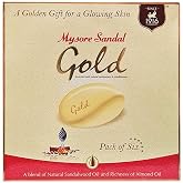 Mysore Sandal Gold Soap, 125 Grams Per Unit (Pack of 6)