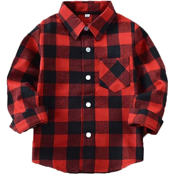 BesserBay Girls Christmas Patchwork Dress - Buffalo Plaid Ruffle Long Sleeve Midi Dress