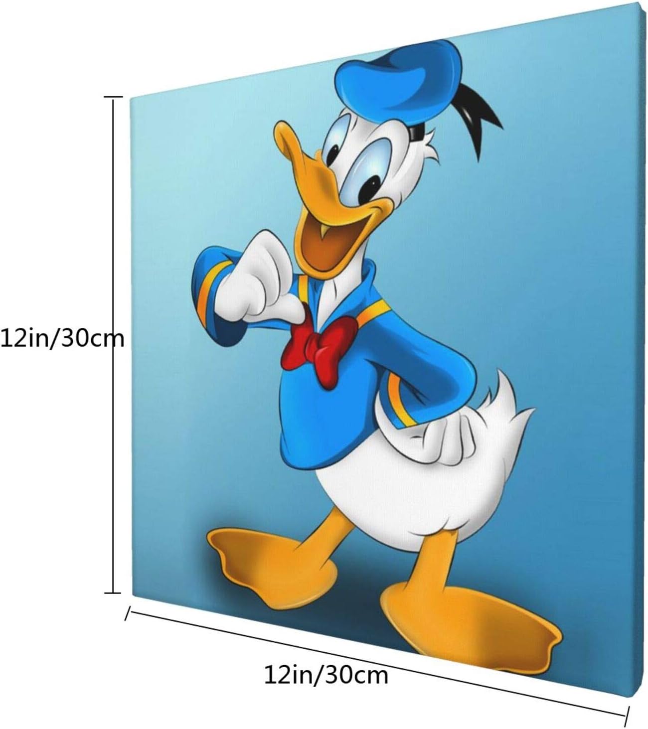 Amazon Co Jp 壁紙ドナルドダック8 アートポスター インテリア絵画 油画 おしゃれ かわいい 壁掛け絵画 布 アートパネル 30x30cm ホーム キッチン