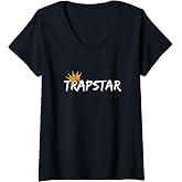 Womens Trap Star V-Neck T-Shirt