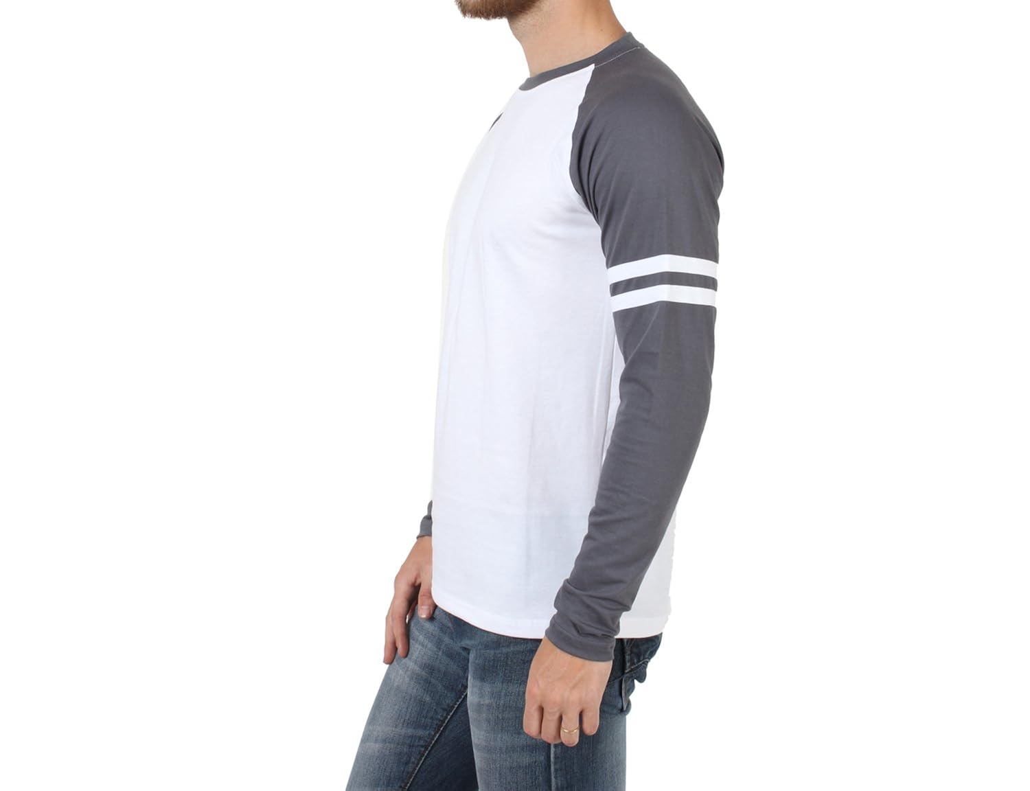 sayitloud men's cotton full sleeve sports trim t-shirt