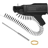 Kurras Drywall Screw Gun Automatic Chain Nail Gun Adapter,Auto Feed Screw Gun Collated Attachment Automatic Electric Drill Screw For Gypsum Board/Partition Wall/Wood Board/Ceiling