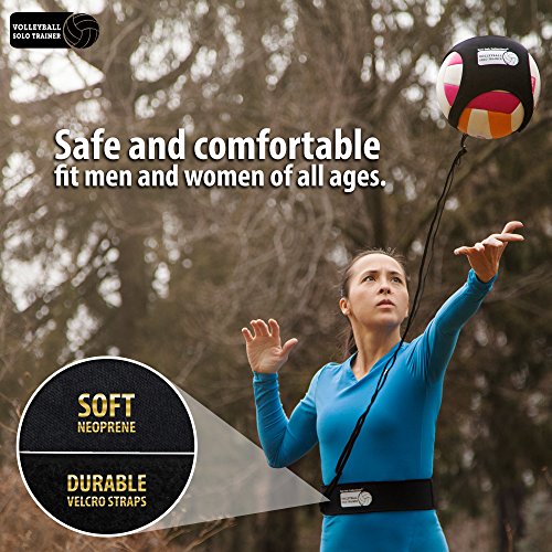 Red Oak Collections Indoor Outdoor Volleyball Training Tether: Practice Trainer Rebounder Equipment Gear Aids Serving Spike & Setting Skills for Kids High School Junior Pro & Beach Players - Thumbnail 6