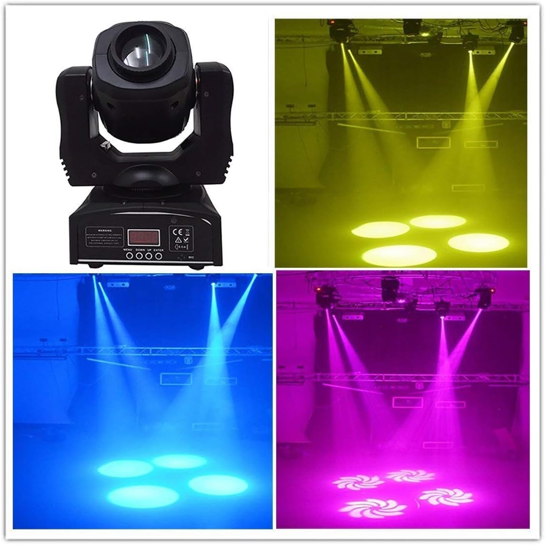 Himack® 10W Mini‚LED Moving Head Beam Spot Light For Disco Bar, Club DJ Light