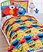 Sesame Street 3pc Full Comforter Pillow Shams Set Elmo Chalk Bedding