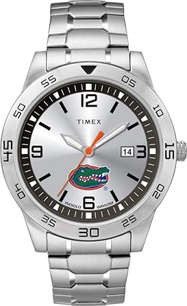 Amazon Com Timex Men S University Of Florida Gators Watch Citation Steel Watch Clothing