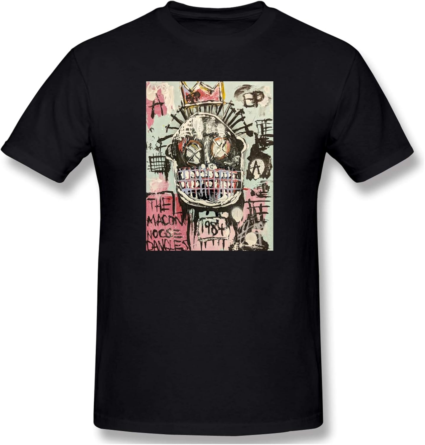 JeanMichel Basquiat Men's Crewneck Short Sleeve Pullover