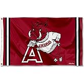 College Flags & Banners Co. Arkansas Razorbacks Vintage Retro Throwback 3x5 Banner Flag