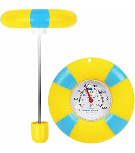 Thermomètre Flottant Pour Piscine En Forme De Canard - Jauge De Température Étanche - Lecture °C/°F