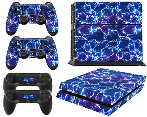 giZmoZ n gadgetZ PS4 Console Electric Storm From Starwars Skin Decal Vinal Sticker + 2 Controller Skins Set