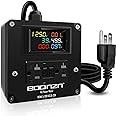 20A AC Power Meter, 125V LCD Display Digital Multimeter Tester, NEMA 5-15P to NEMA 5-20R Outlet Monitor with 6.56FT 12AWG Cable, Multifunction Energy Monitor Voltage Current Frequency Power Factor