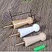 Svaitend Screw-On Solid Wood Hook Coat Hook Towel Hook Shaker Pegs for Bathroom Livingroom Garden 10 Pieces (No Paint)