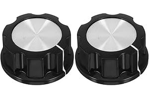 homwowo 2pcs Air Fryer Replacement, Knob 6mm Hole Universal Knobs, D Type Shaft Knobs for Air Fryer Replacement Part Replacem