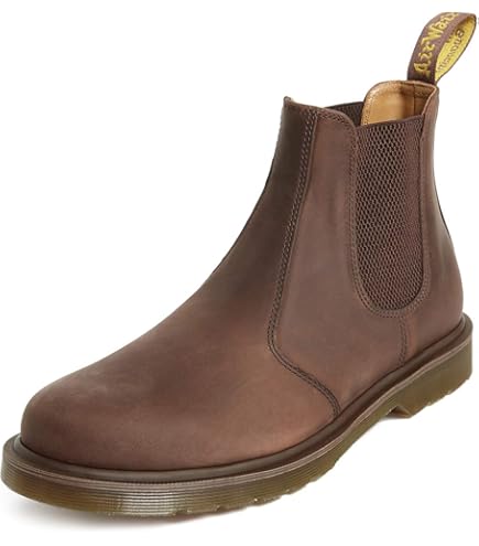 Dr. Martens Botas Chelsea de couro unissex adulto 2976, Caju, 5