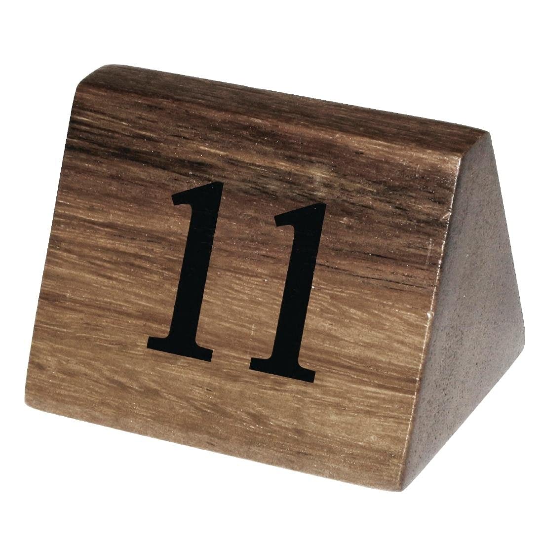 Wooden Table Number Signs Nos 11-20 Decoration Restaurant Wood 10pc