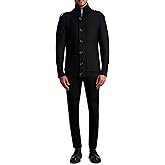 KARL LAGERFELD mens Long Sleeve Wool Blend Cardigan