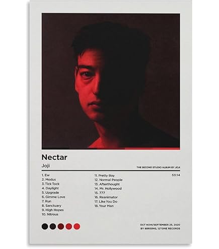 joji アルバムセット　２枚セット Amazon.com: ZANLIART Joji Nectar 1 Album Cover Canvas Print Music