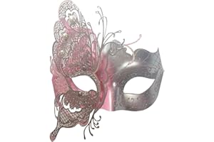 Qavctw Butterfly Party Mask Masquerade Mask Halloween Costume Mask Carnival Mardi Gras Mask Prom Mask Venetian Women Mask